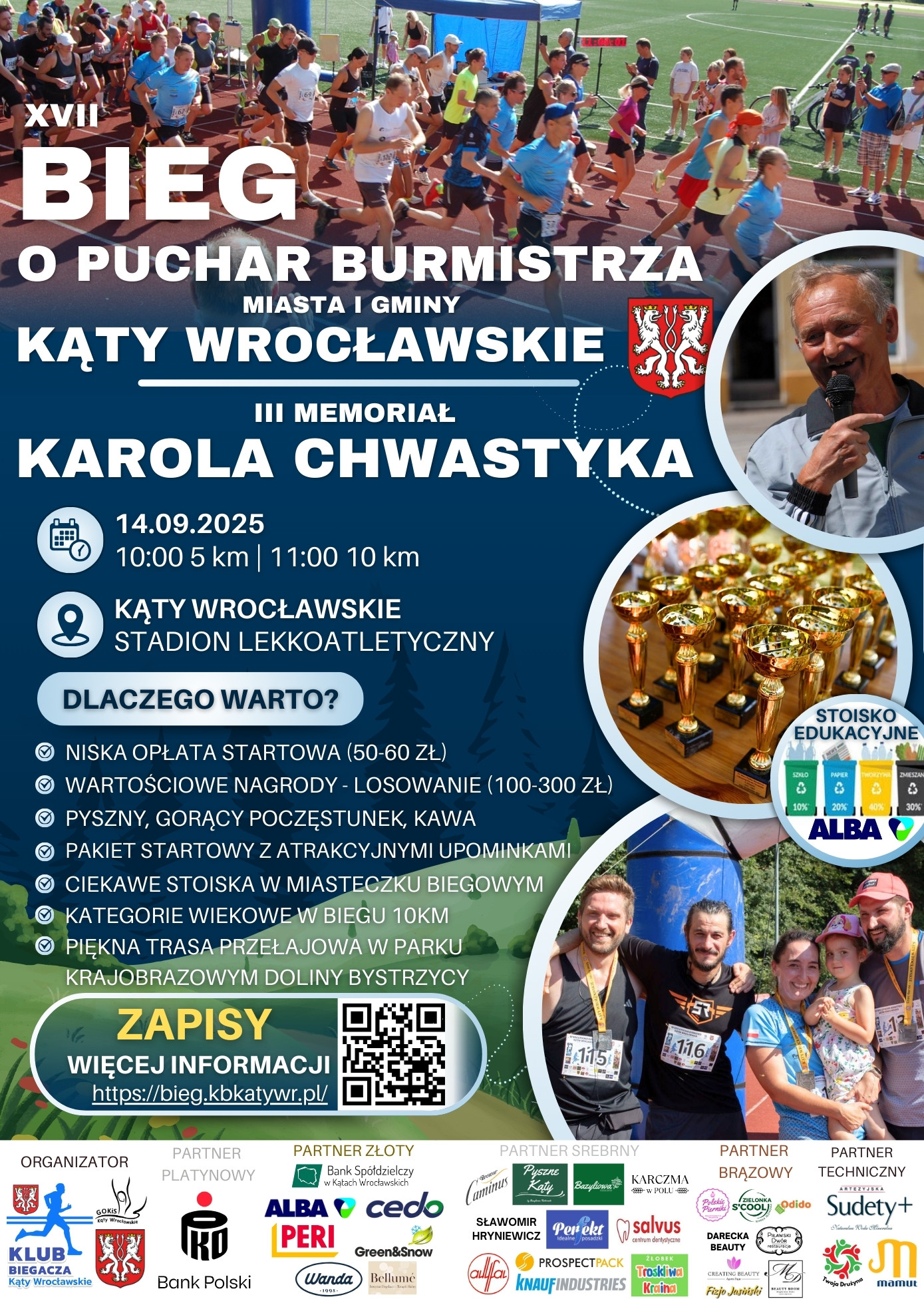 Plakat reklamujący bieg